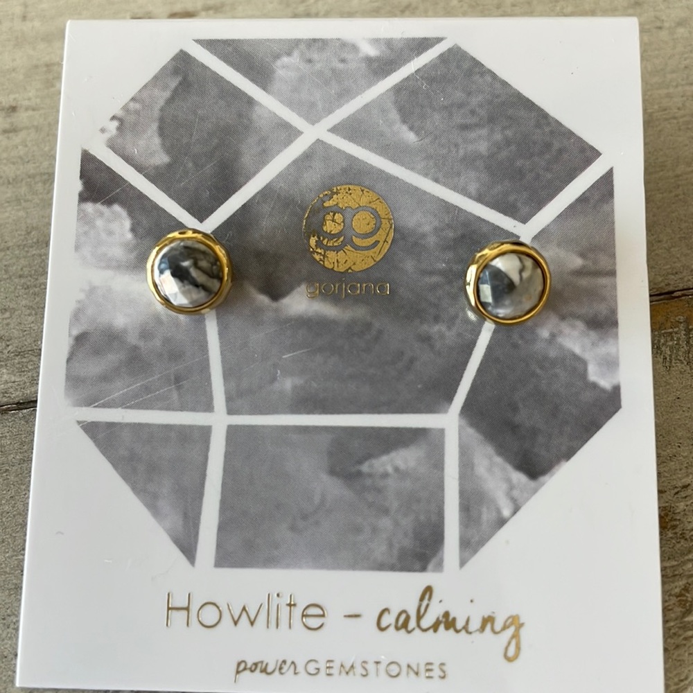 Gorjana Howlite Earrings